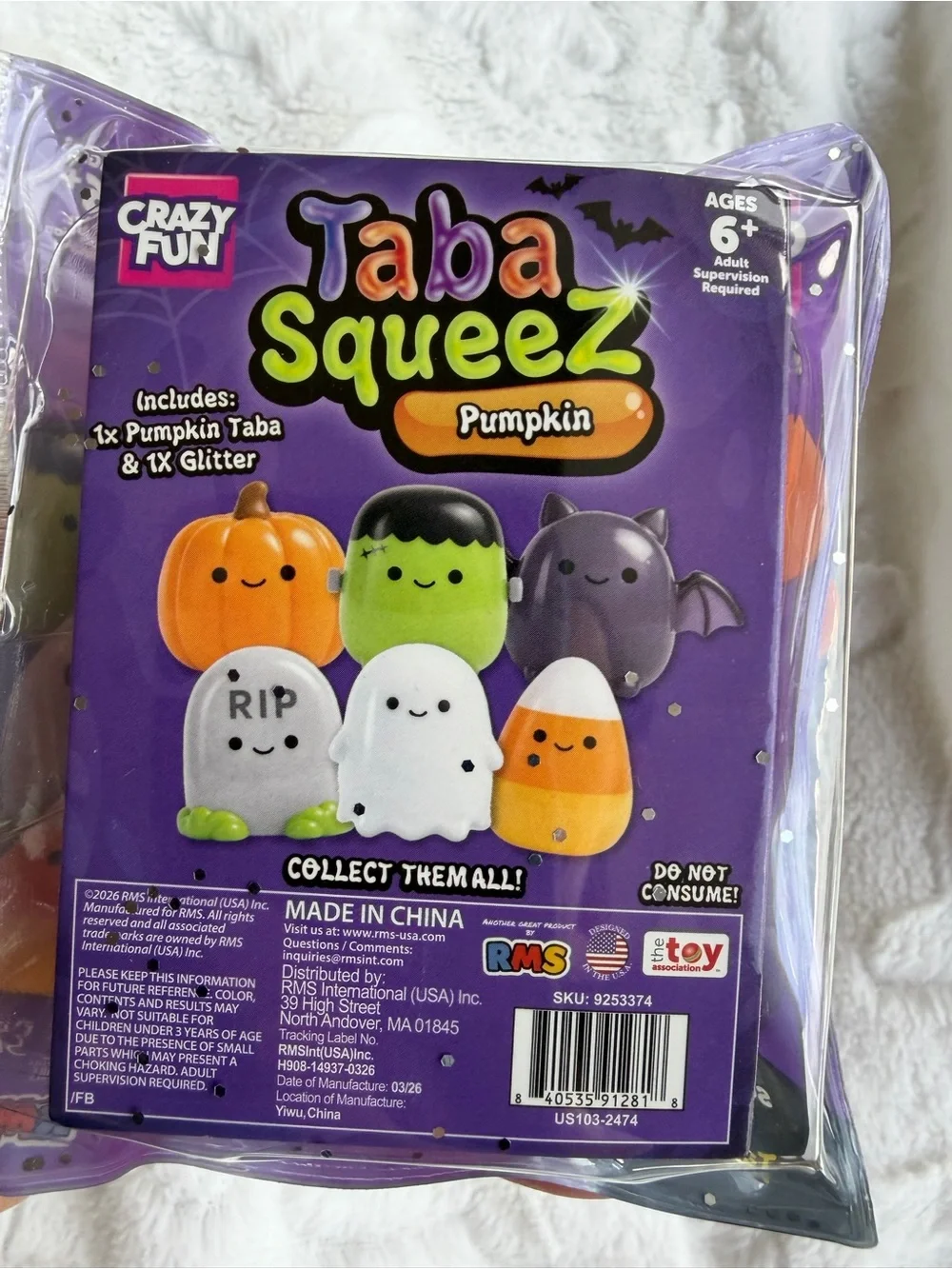 🎃👻 **TABA SQUEEZE THE PUMPKIN – MINI HALLOWEEN SQUISHY!** 👻🎃